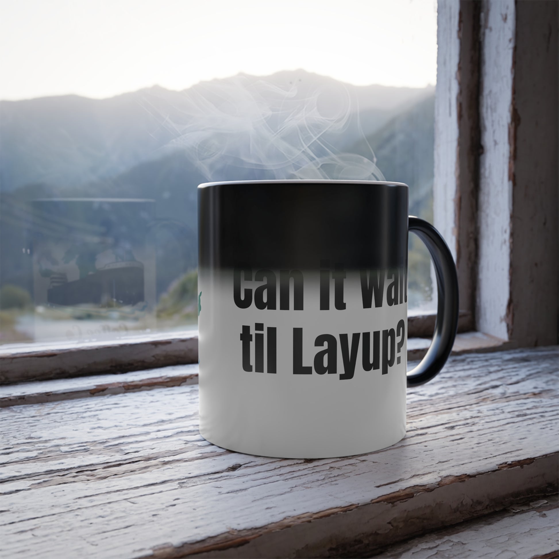 Color Morphing Mug, "Can it wait til Layup?"