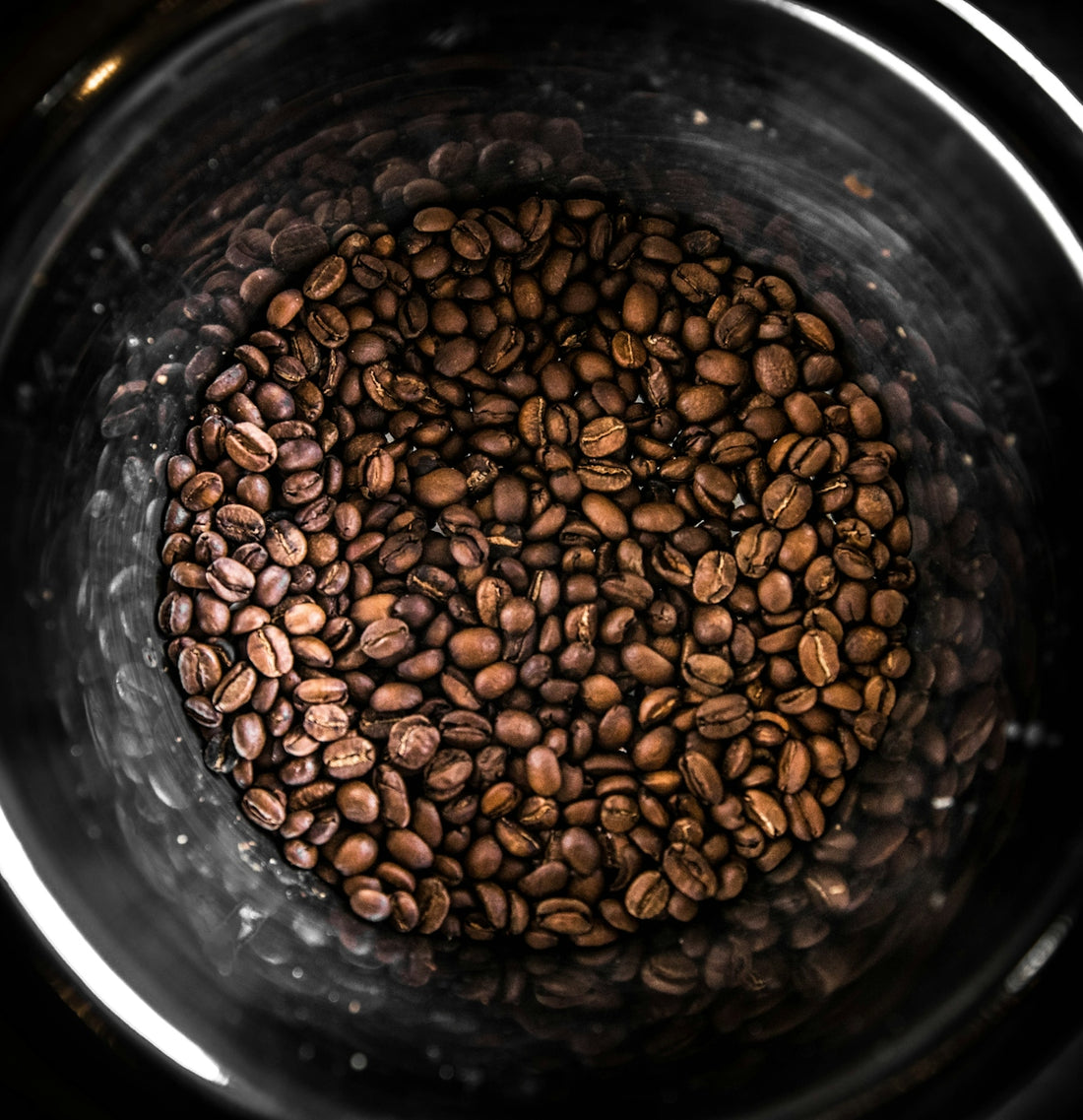 brown beans in clear glass container